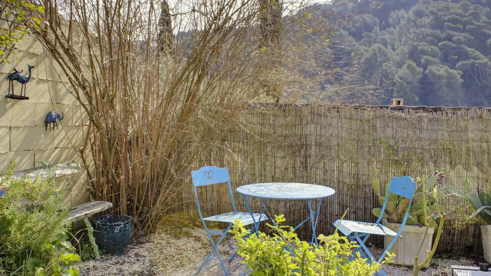 Terrasse du Gîte Le Bégude à Cantaron Gîtes de France Alpes-Maritimes