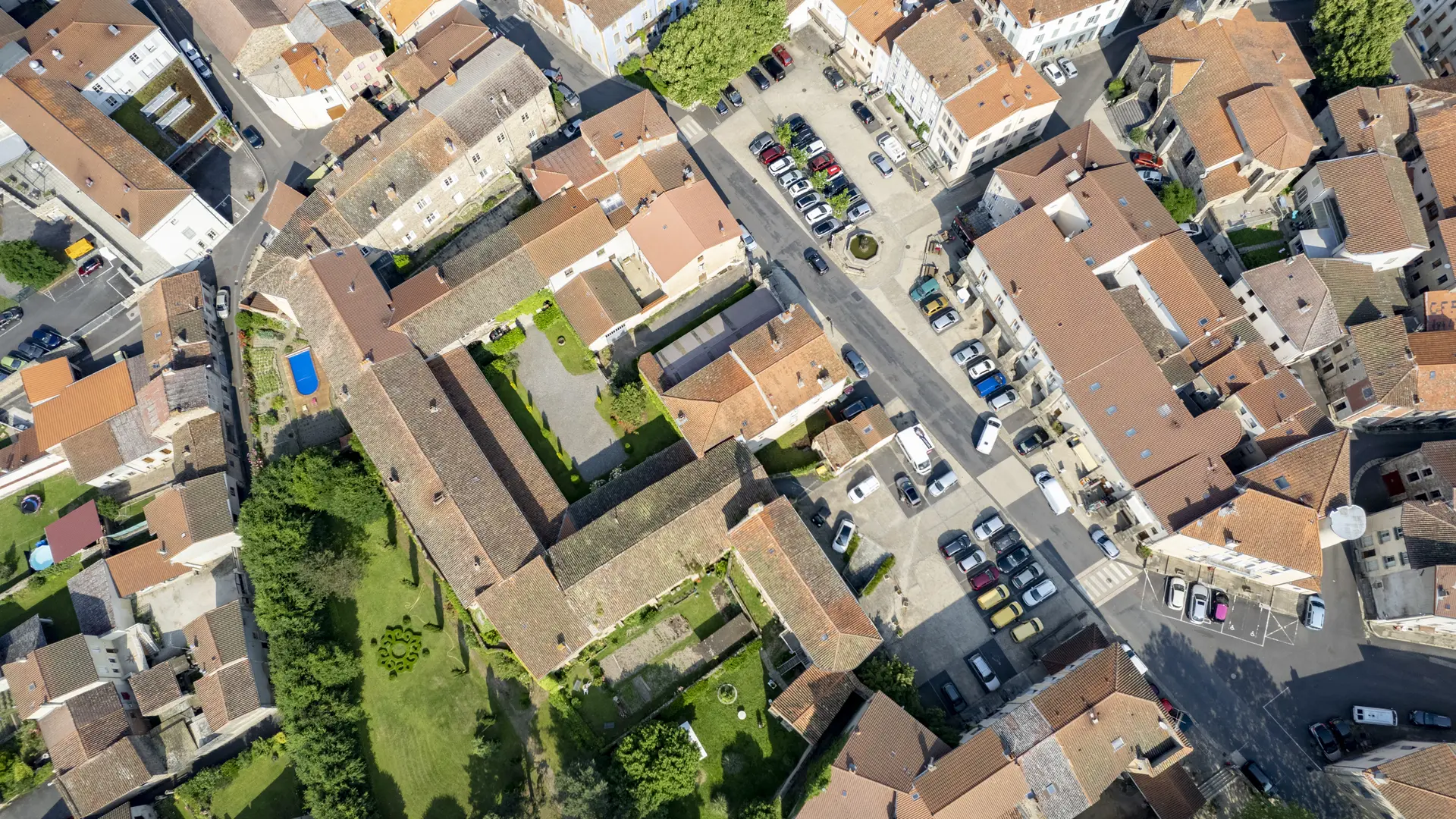 le monastère vu du ciel