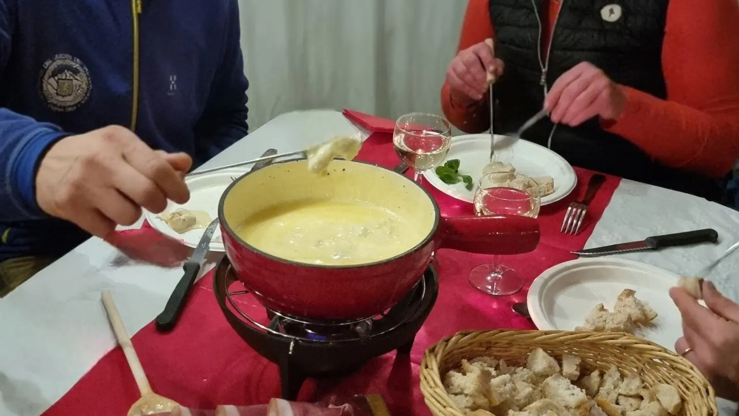 Fondue dans la yourte