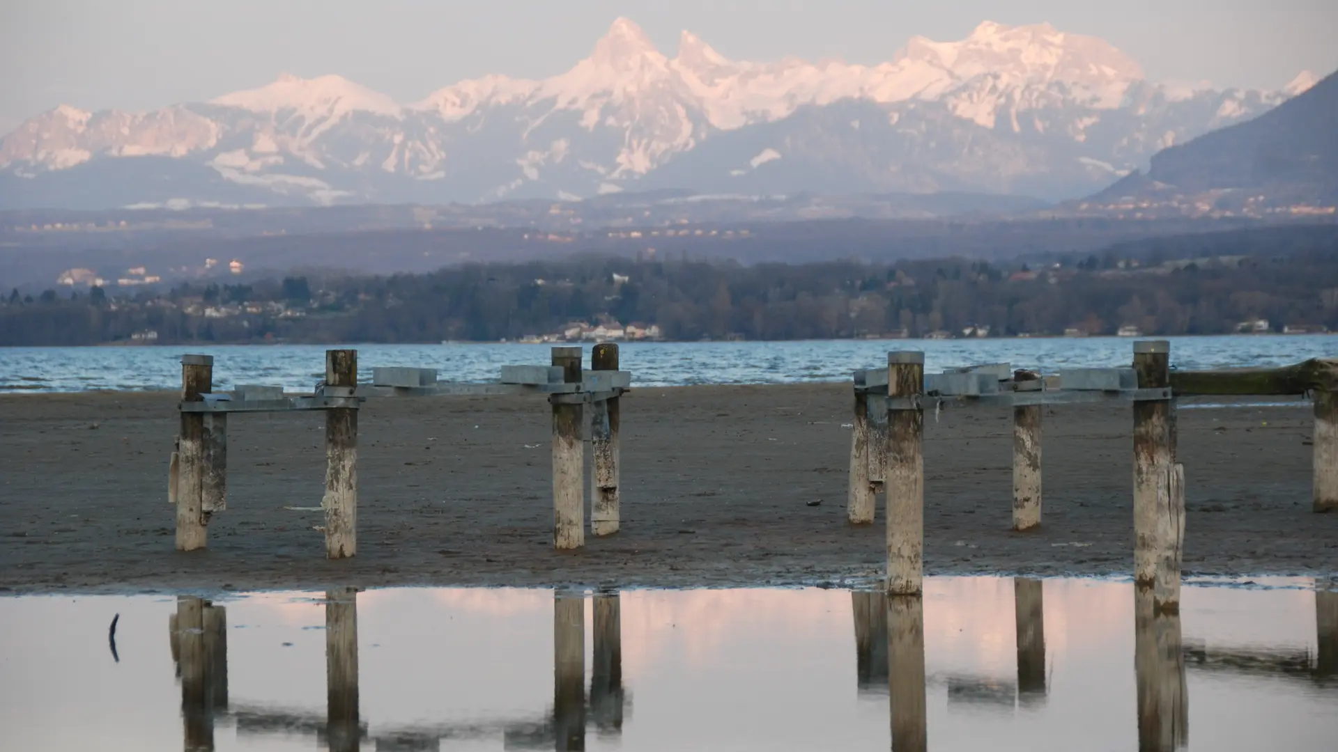 Plage en hiver