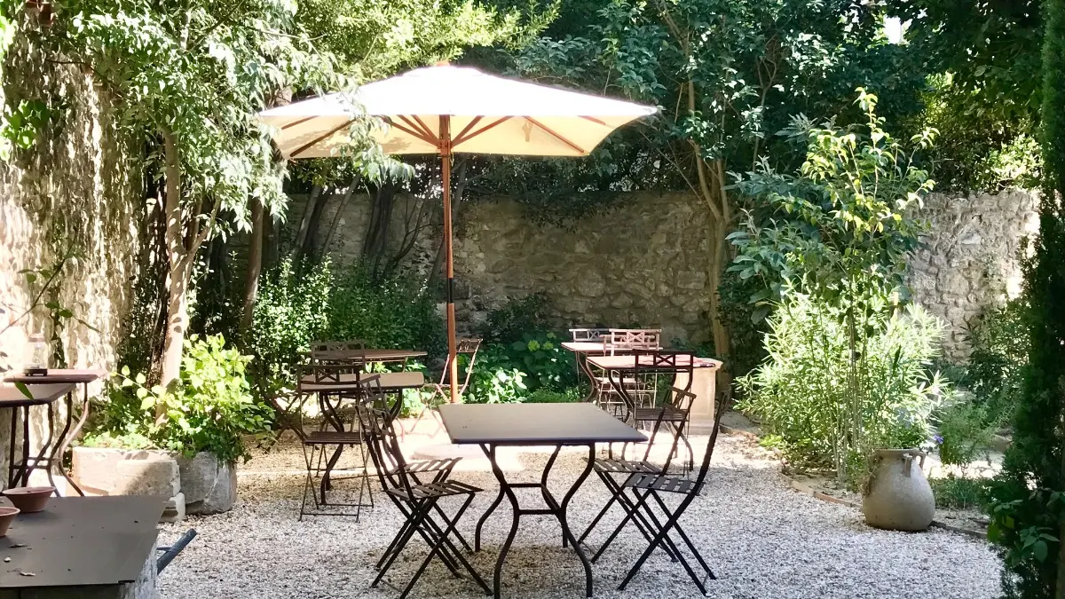 Terrasse du petit-déjeuner.