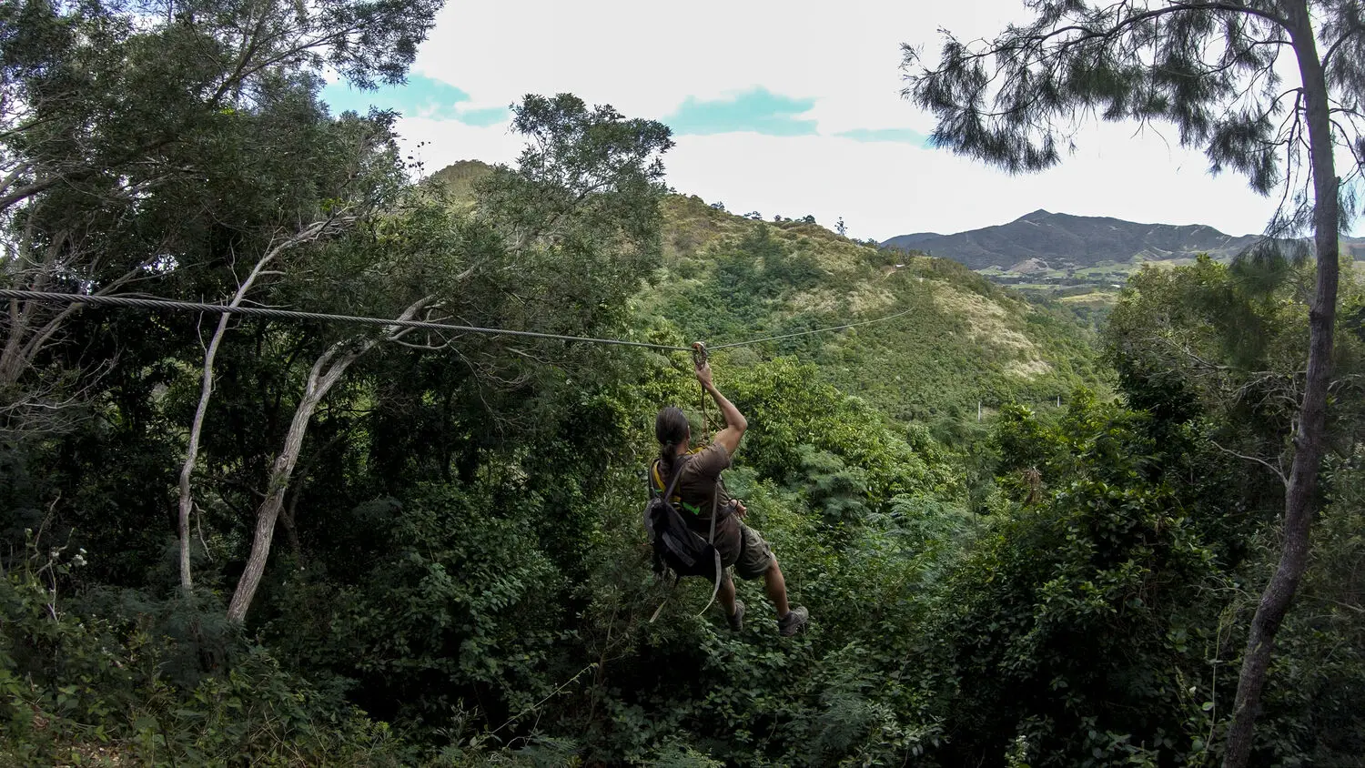 Tyrolienne - La Belle Verte Canopy Tours