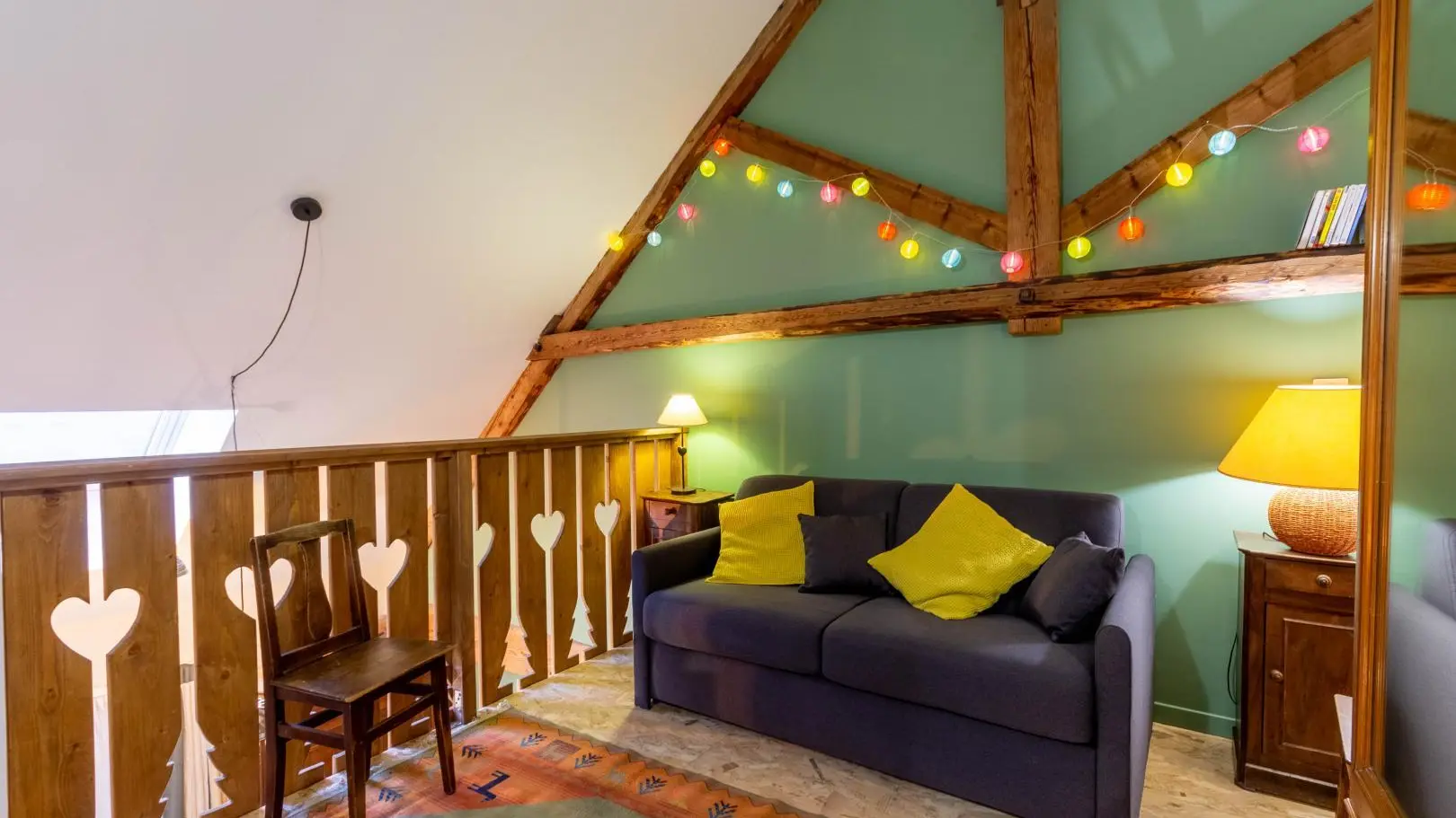 Canapé convertible Rapido Express sur la mezzanine