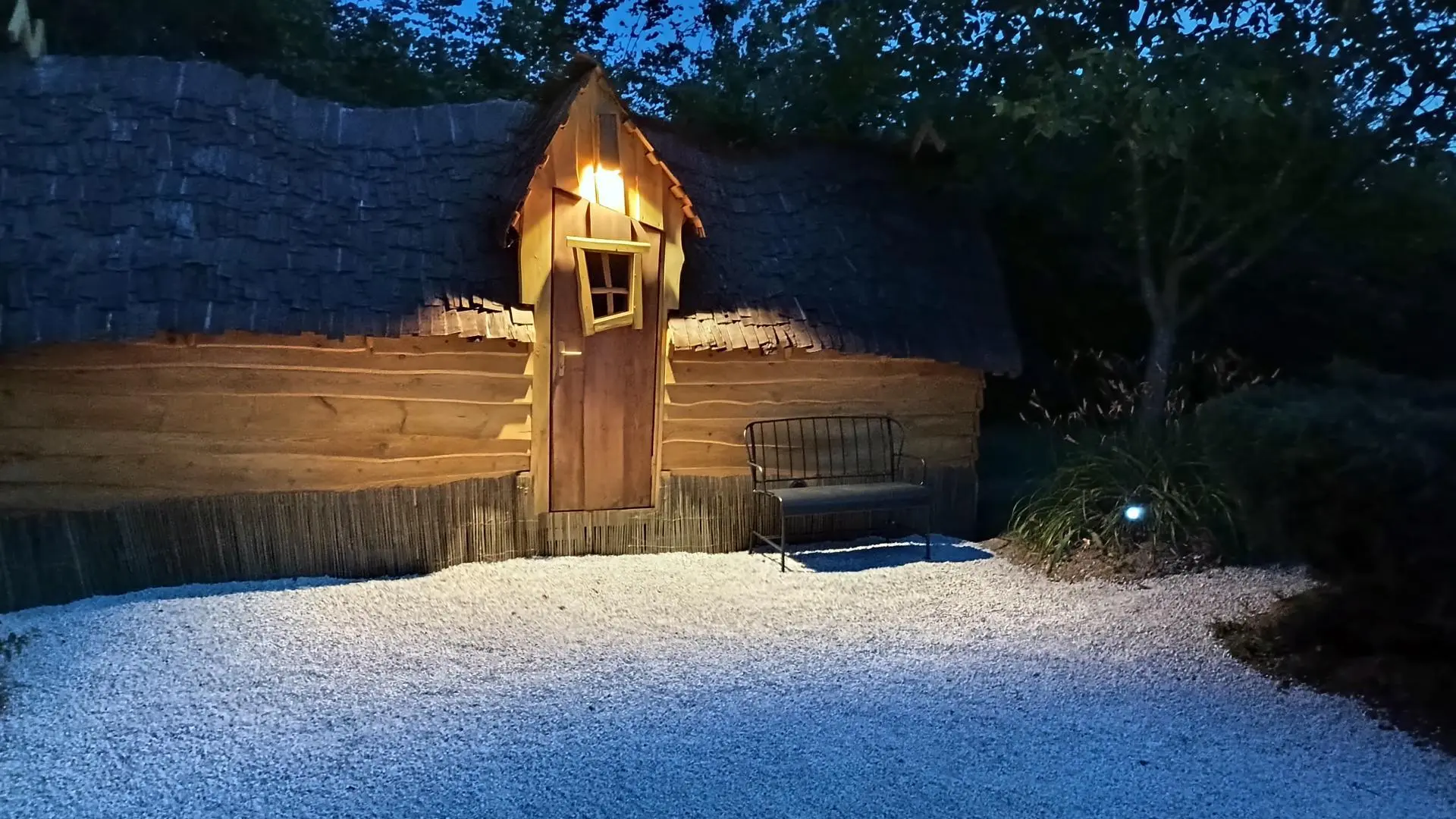 Terrasse de la cabane enchantée