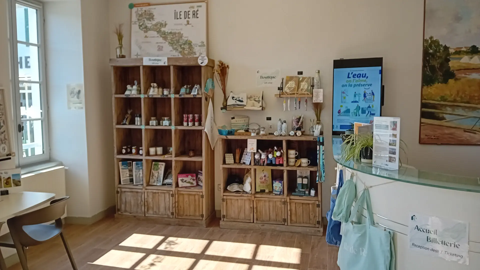 Espace boutique - Bureau d'accueil d'Ars-en-Ré