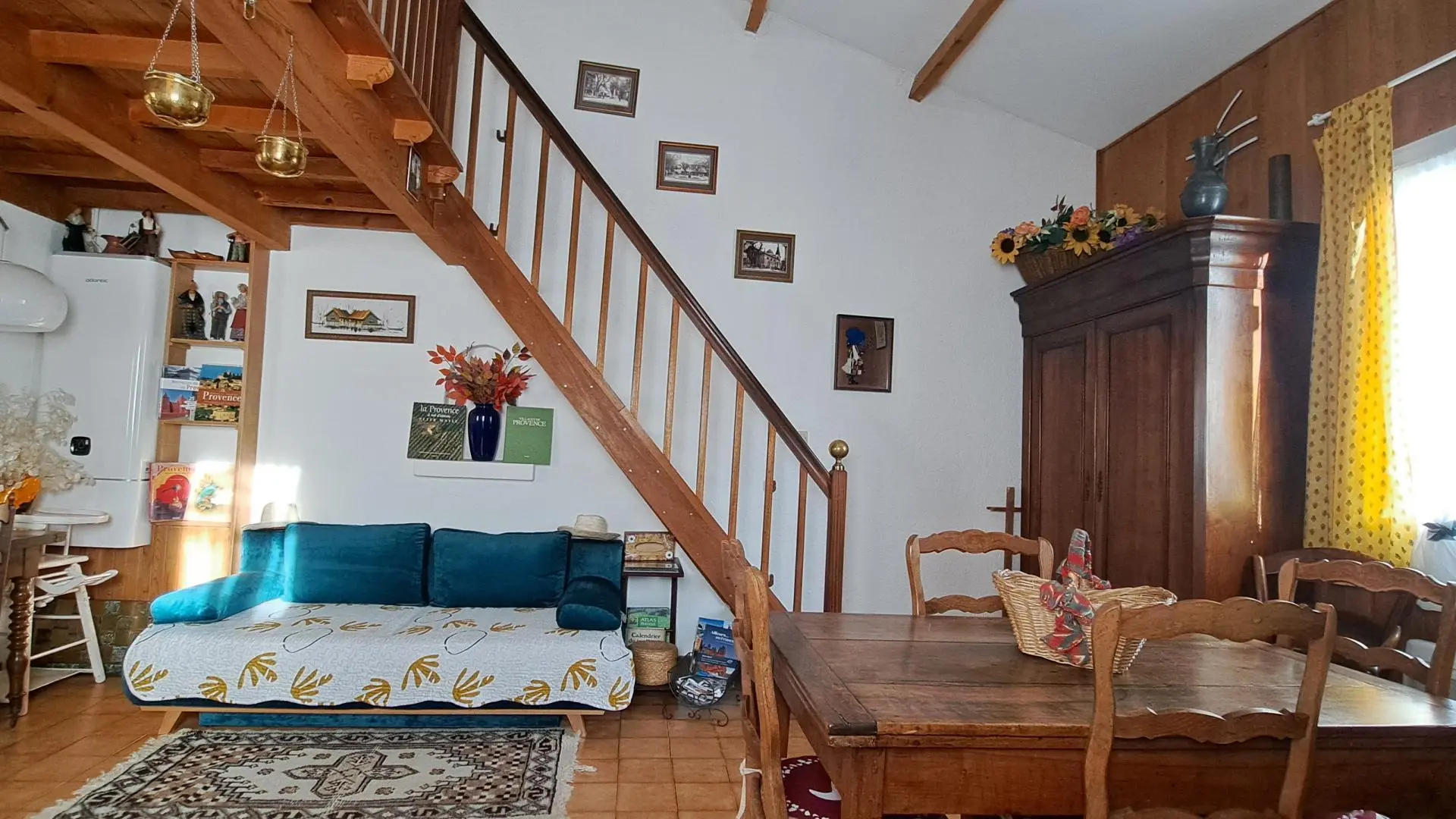 Canapé coin bureau de l'Oustau dei Aucèus.