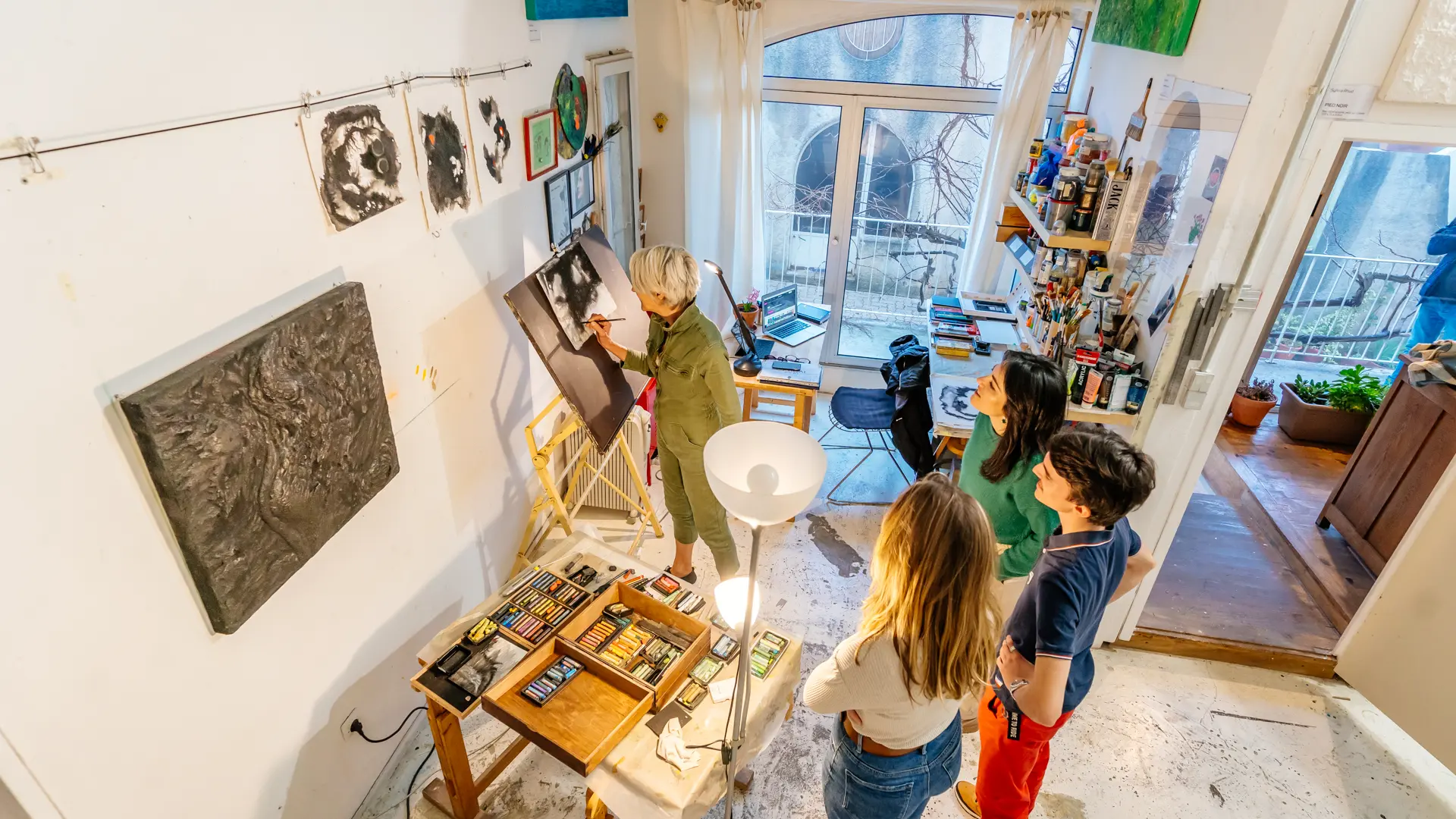 Atelier de Sylvia Rhud à Castillon