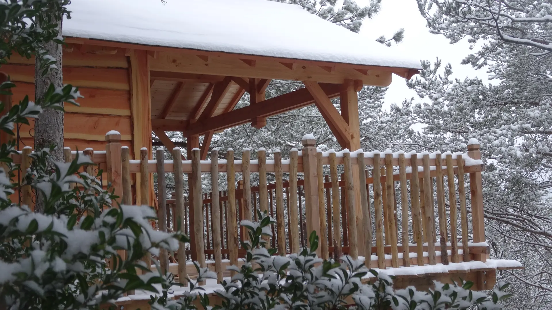 Cabane Bois d'Arambre en hiver