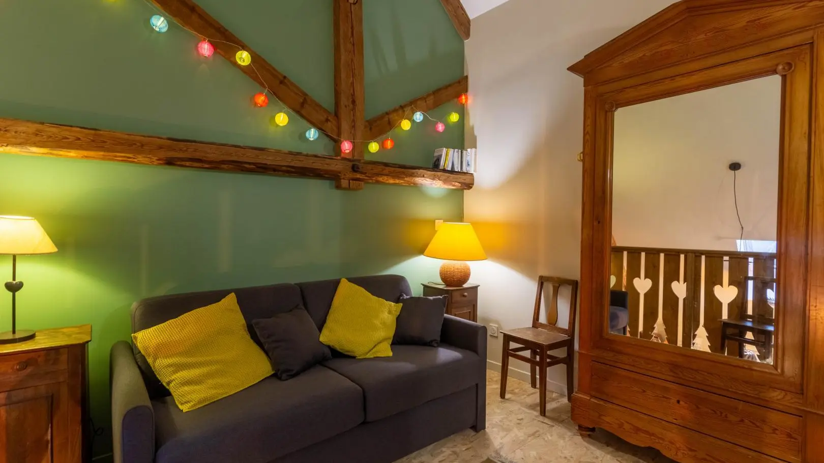 Canapé convertible Rapido Express sur la mezzanine