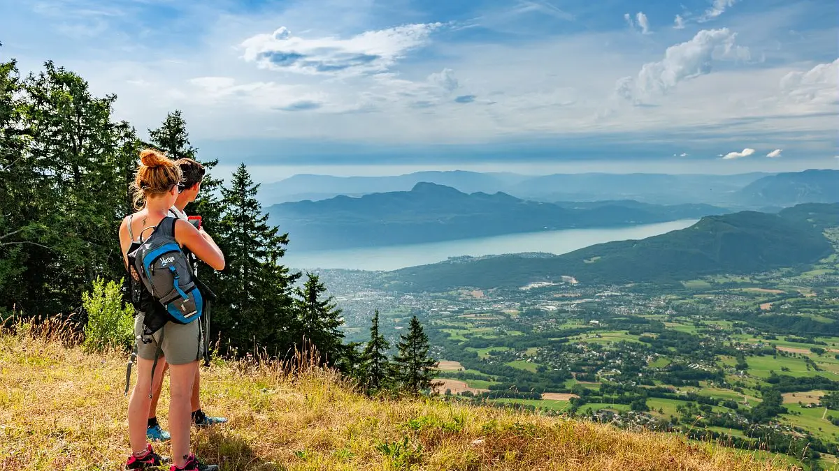 Belvédere du Revard vue sur le lac du Bourget