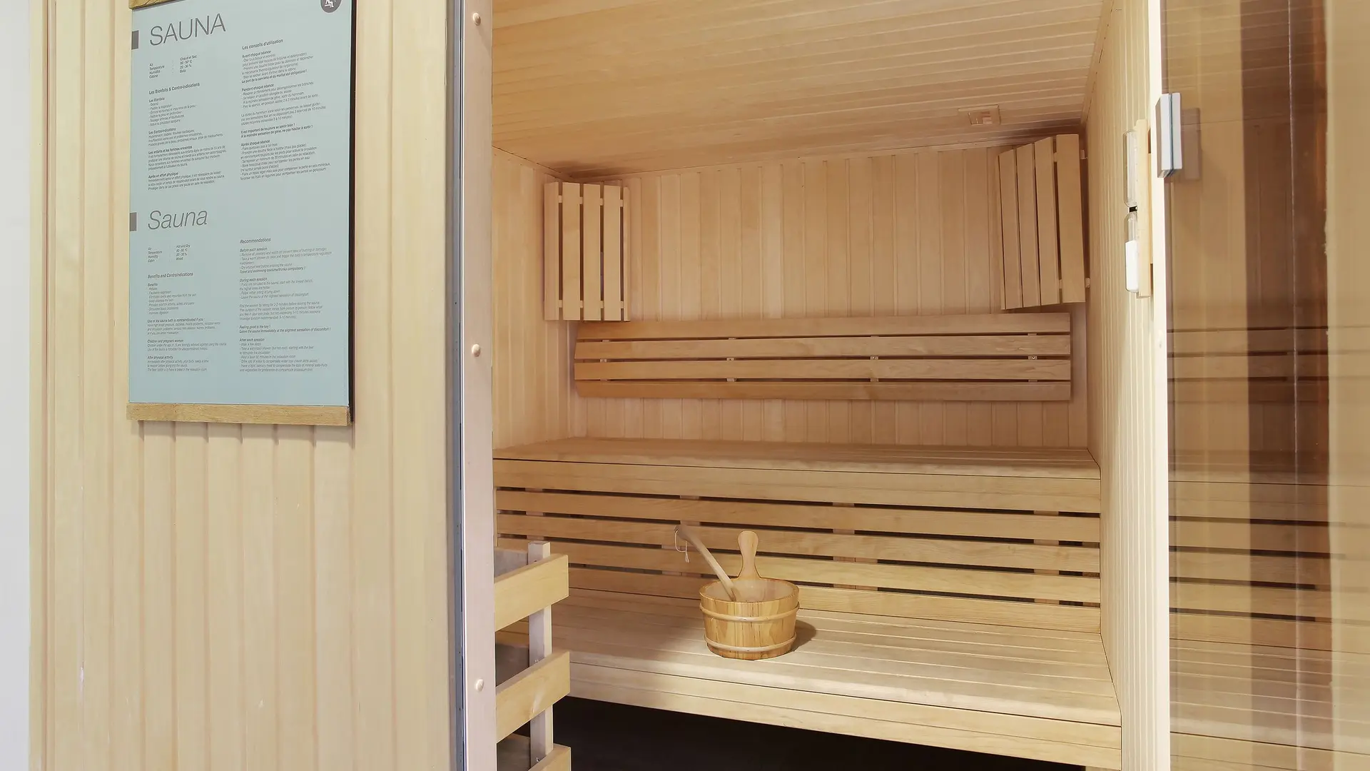 Le sauna de la résidence