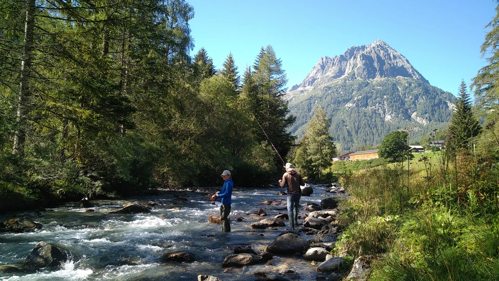 Appât naturel en rivière