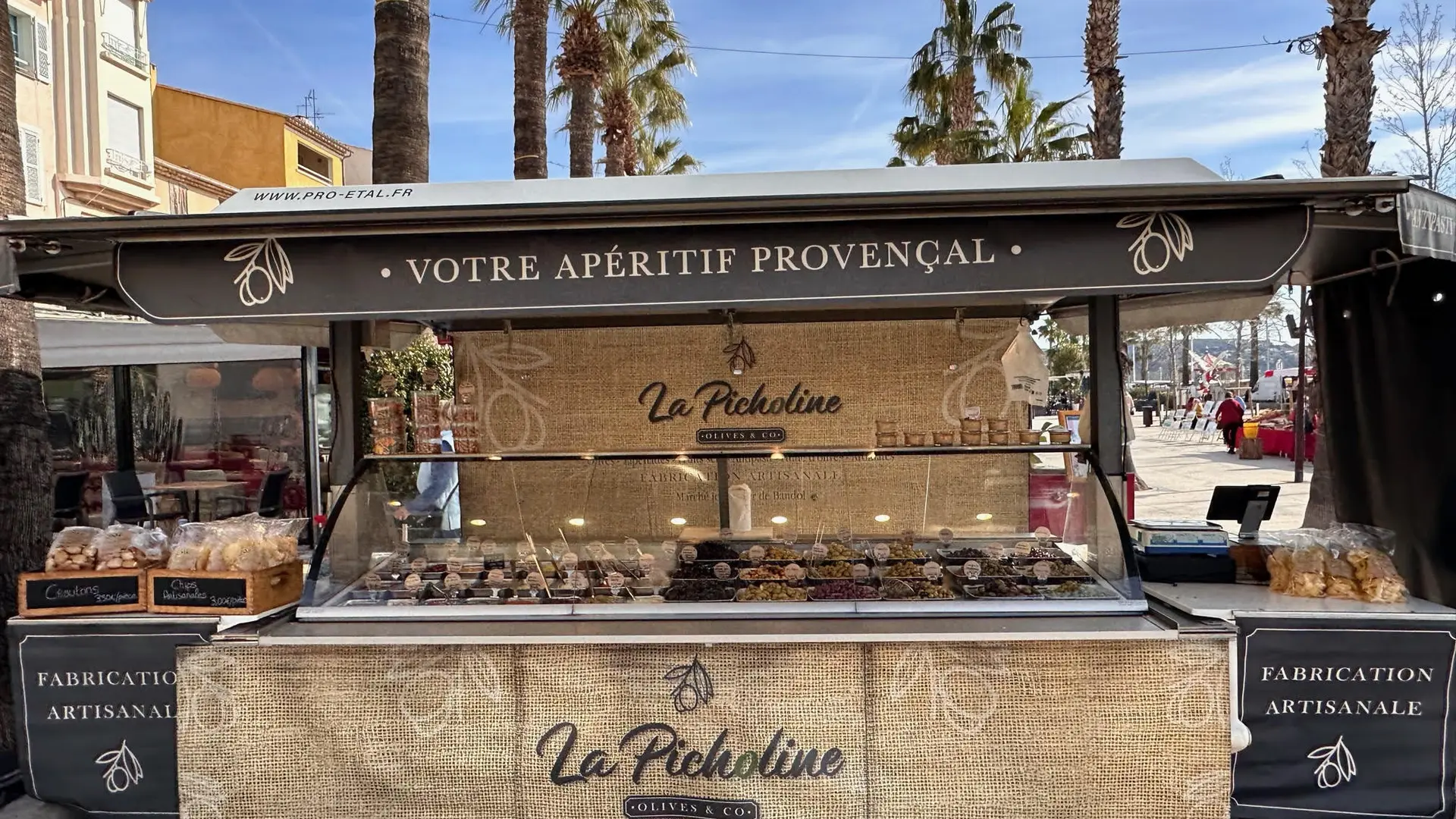 Stand sur le marché