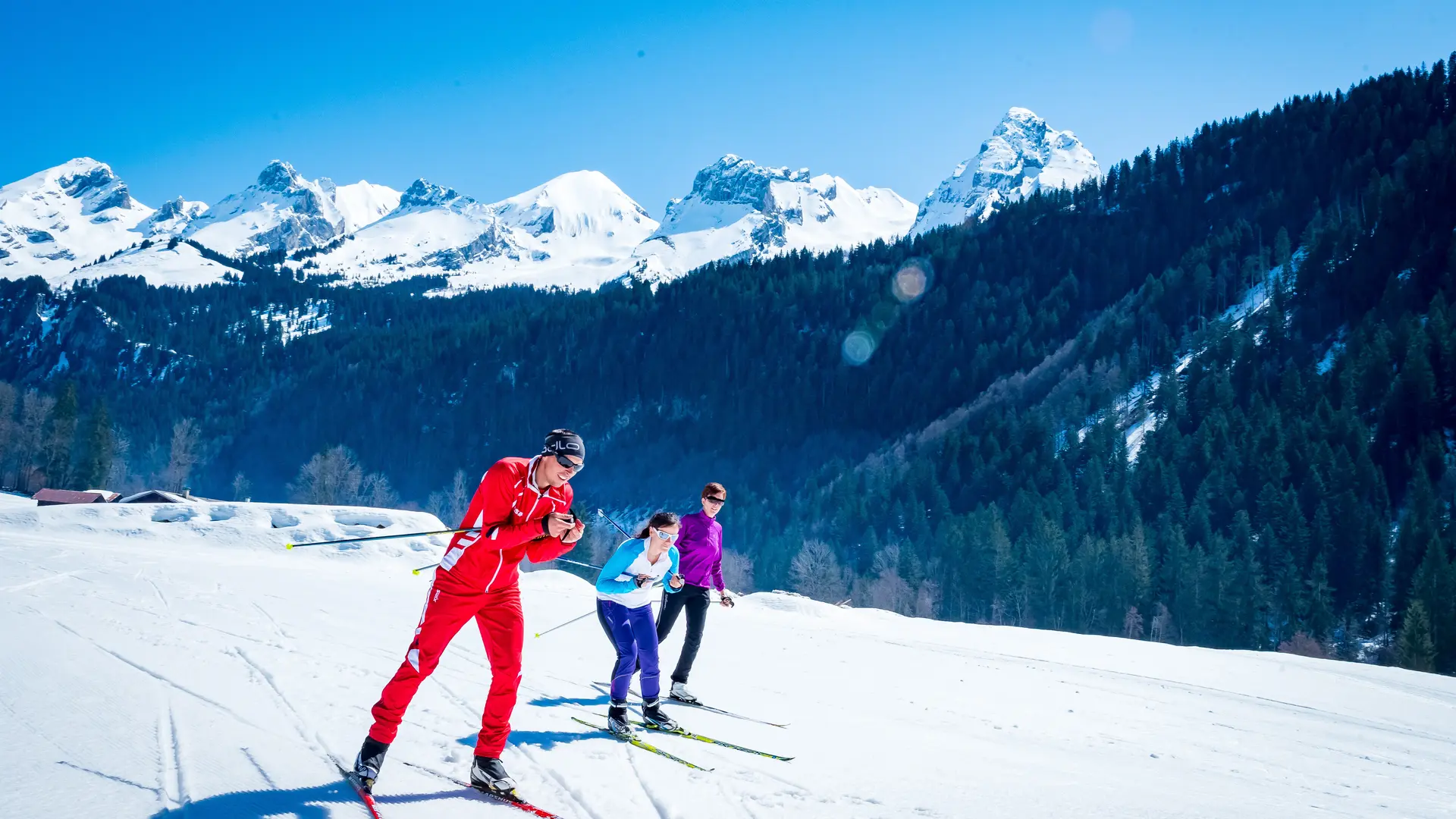Biathlon ski tir relai au grand-bornand