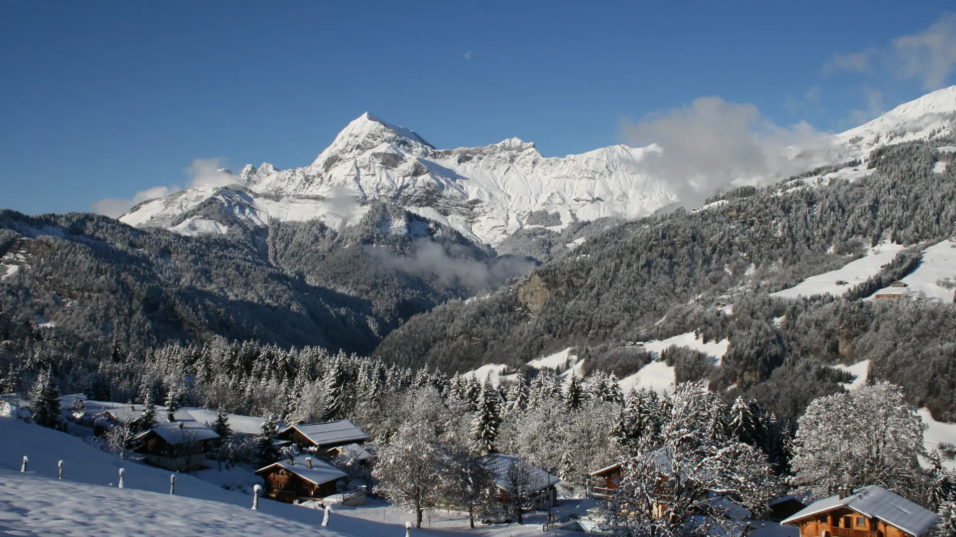 Chalet La Marmotte Vue Mont Charvin