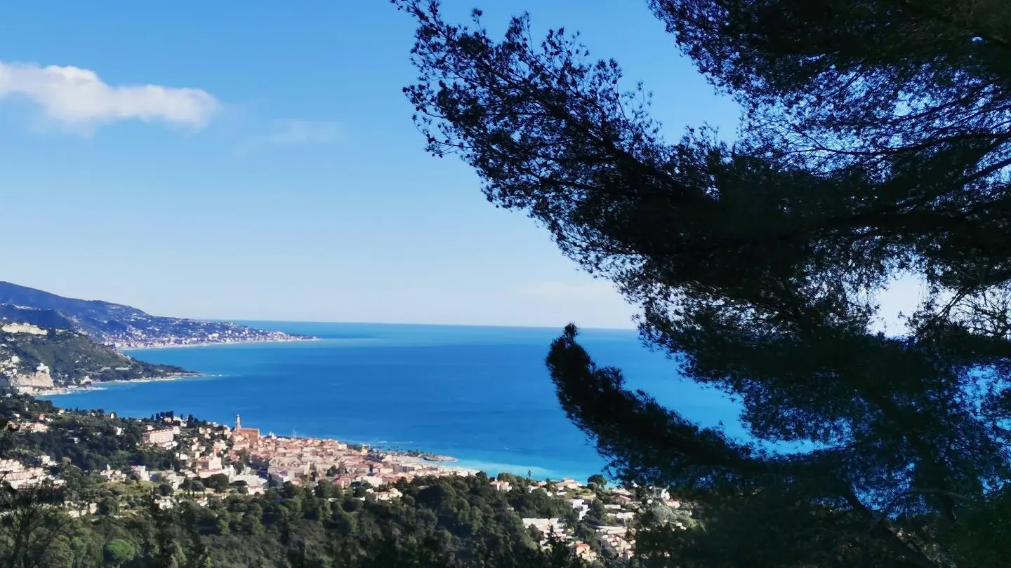 Vue du village de Gorbio