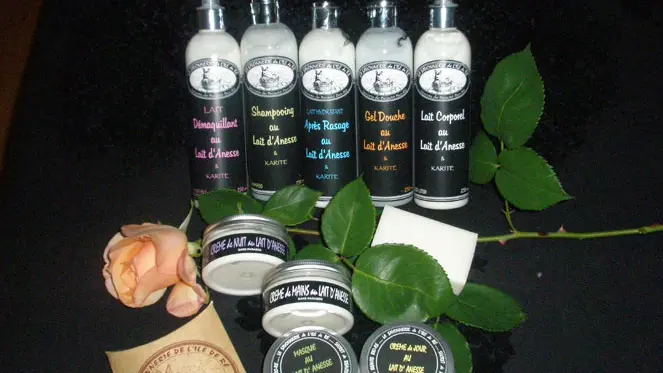 Productos de jabón de leche de burra