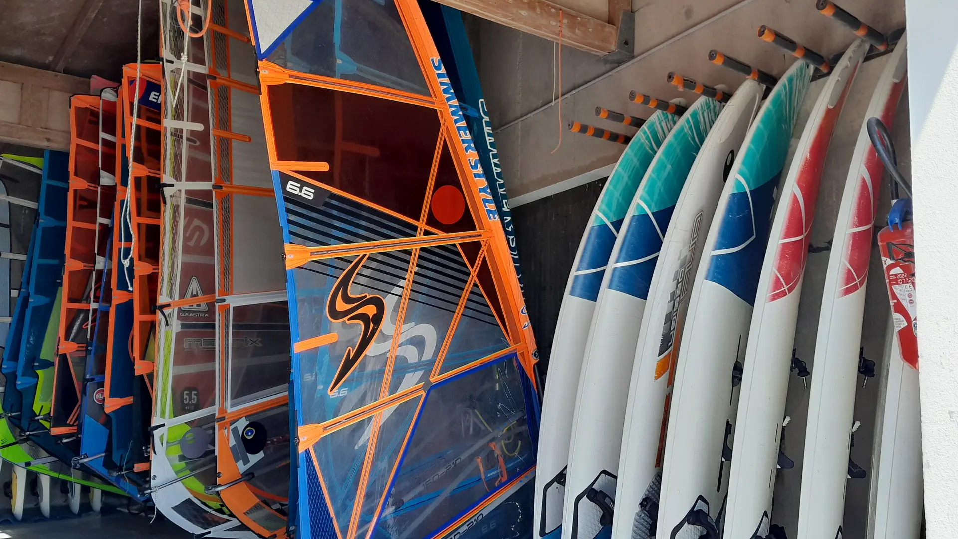 Matériel de windsurf