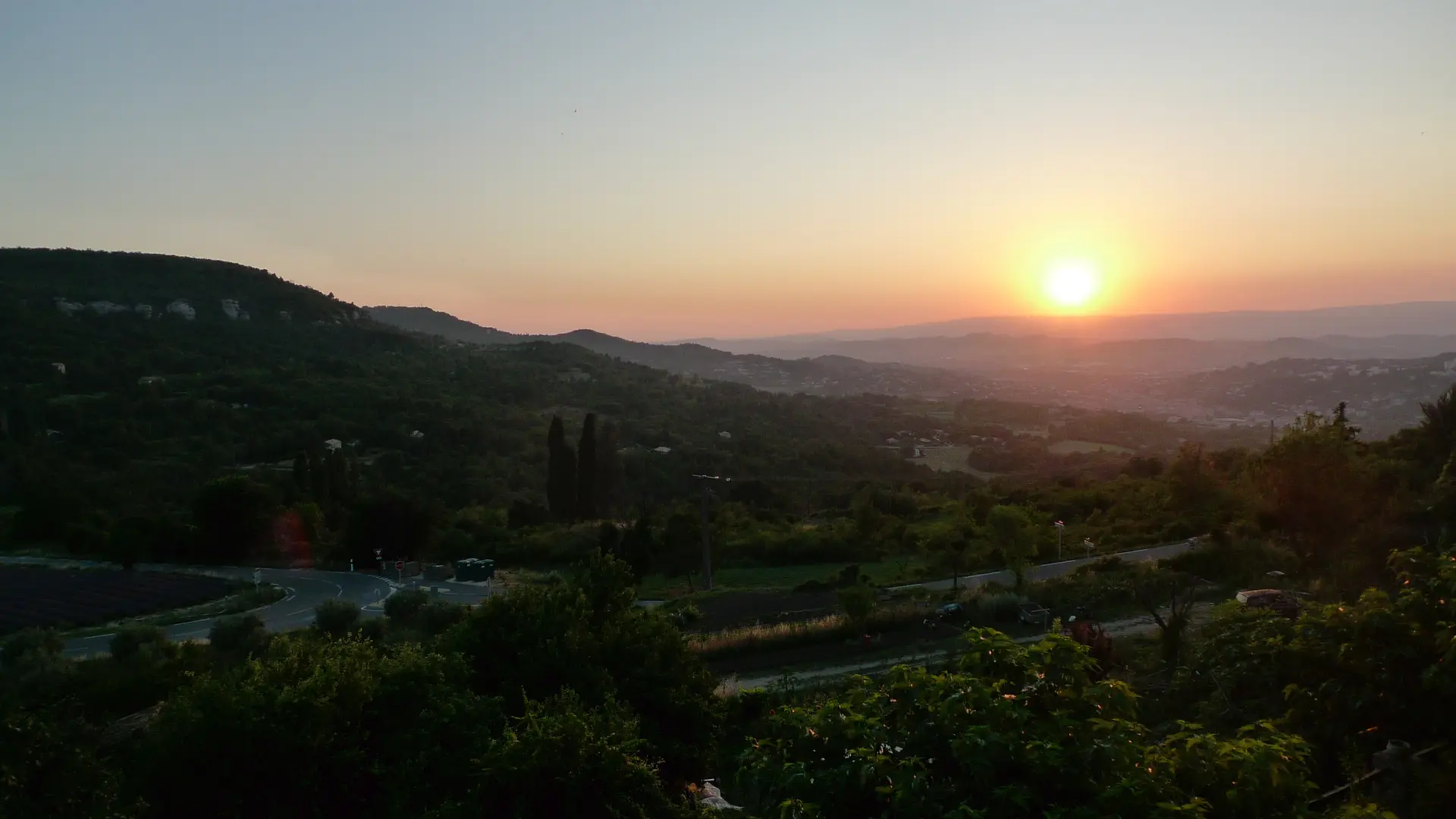 Vue du Gîte de charme à Saignon