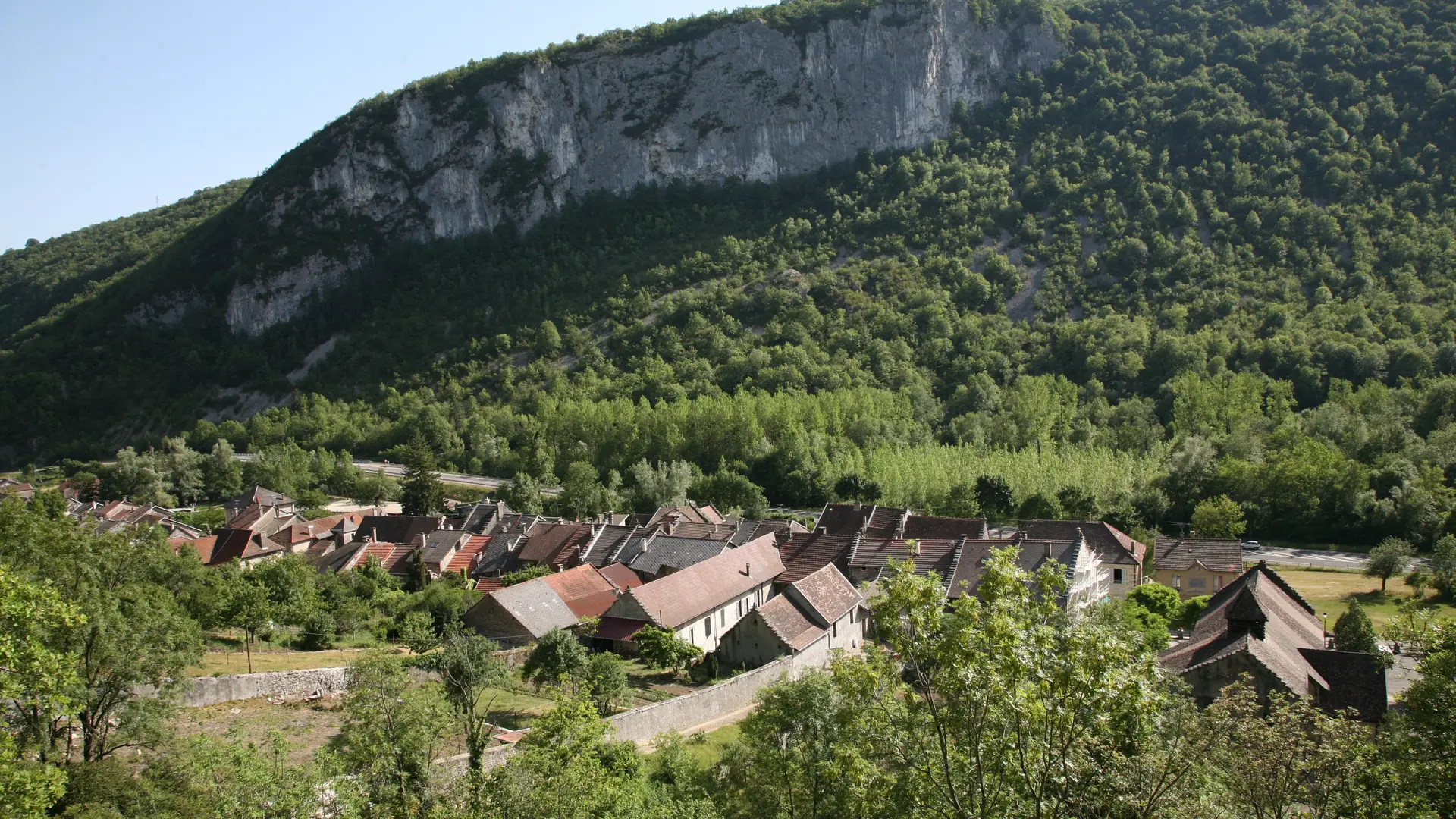 Vue aérienne Rossillon