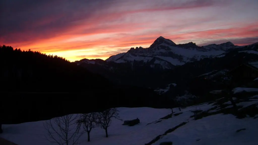 Sunset from the room