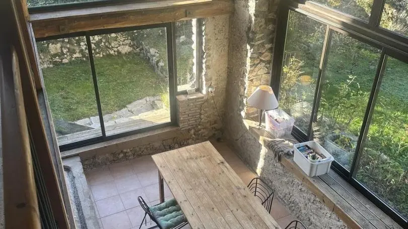 La véranda vue de sa mezzanine