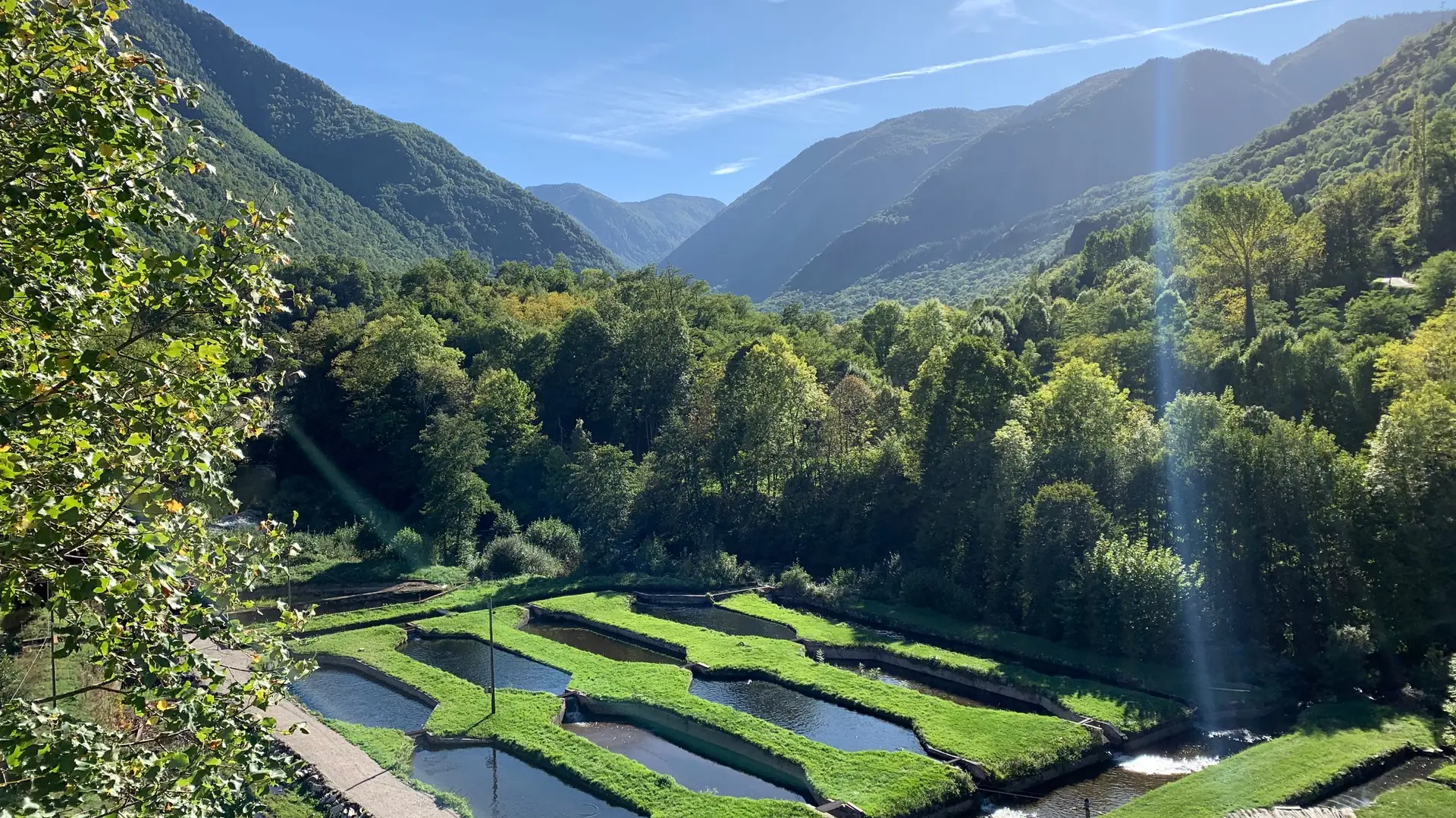 Les Chutes d'Aston vue pisciculture