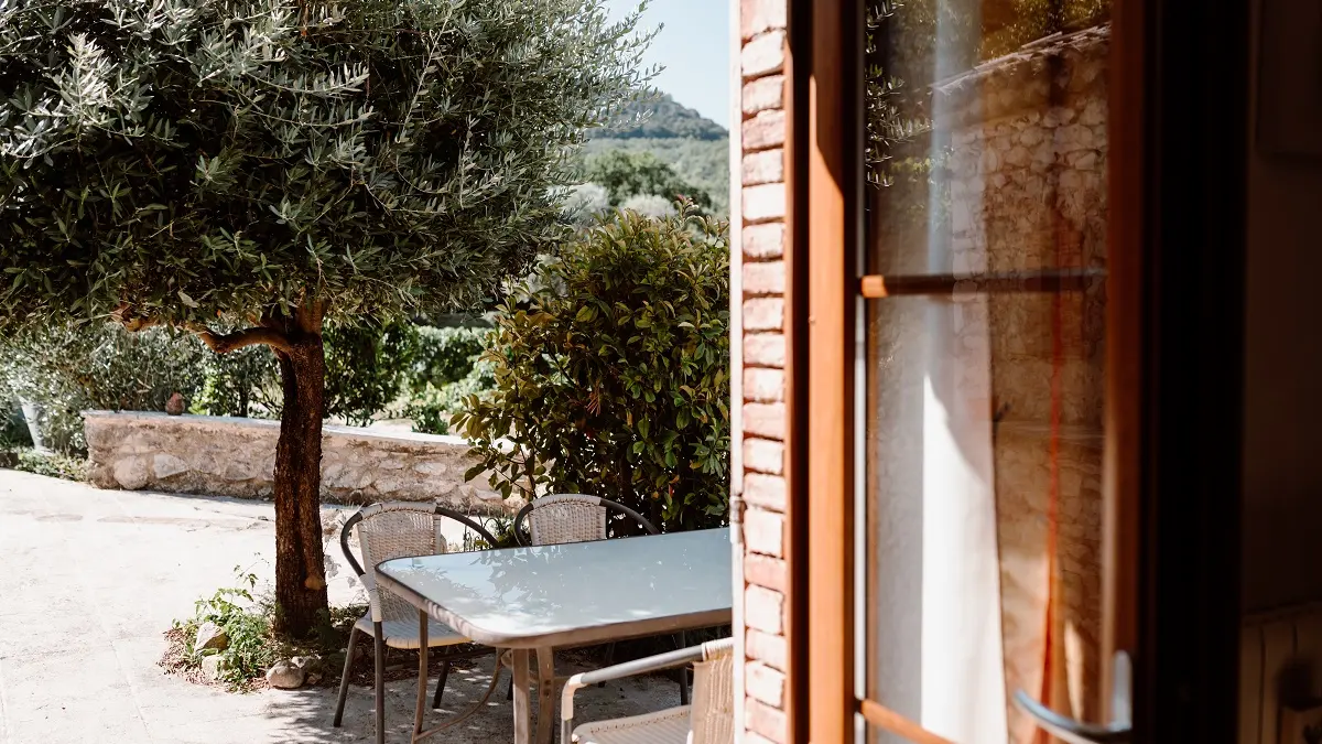 La terrasse du gîte