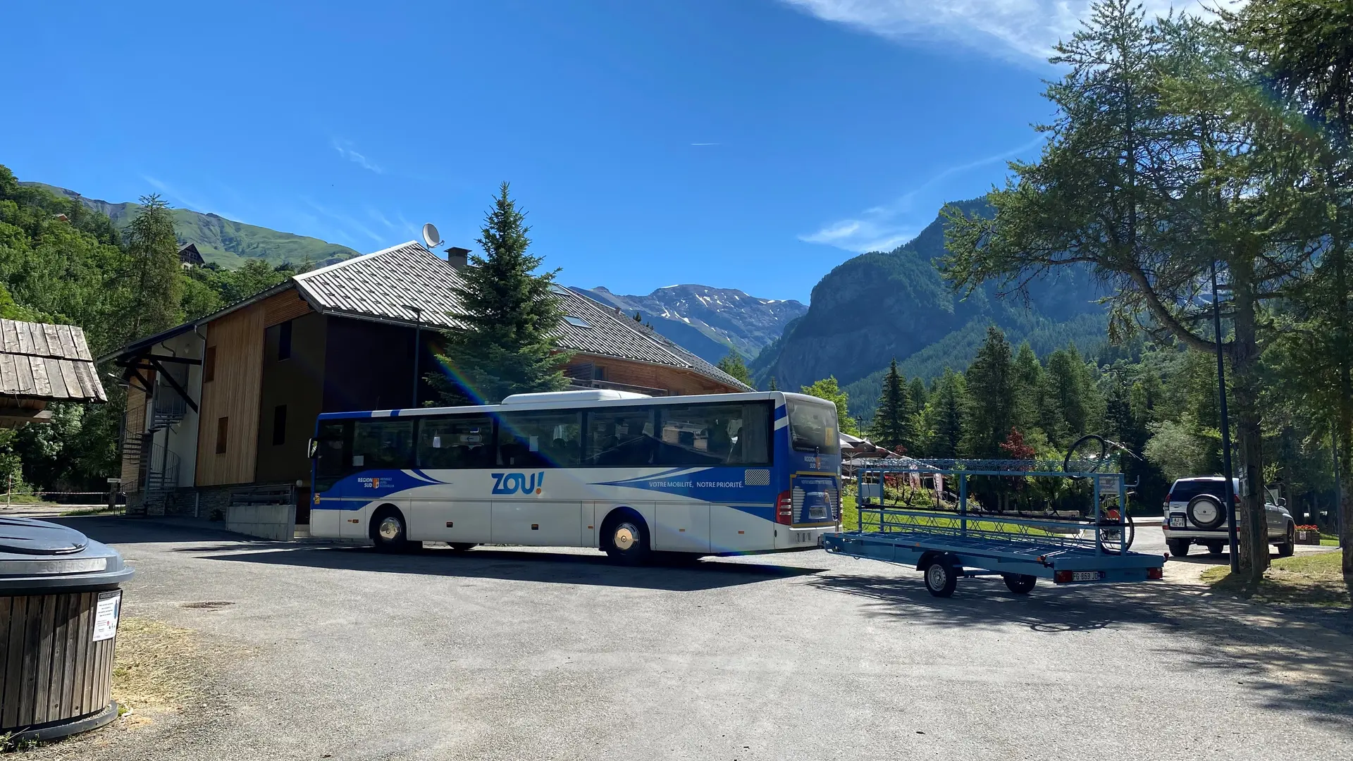 Navette remorque VTT Orcières