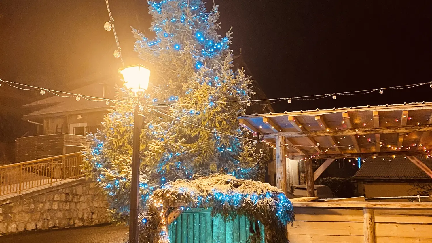 Terrasse à Noël