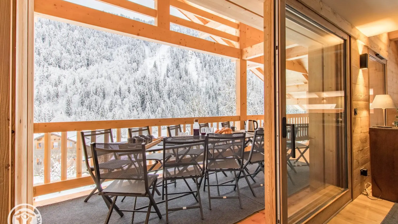 Balcon avec vue sur la nature