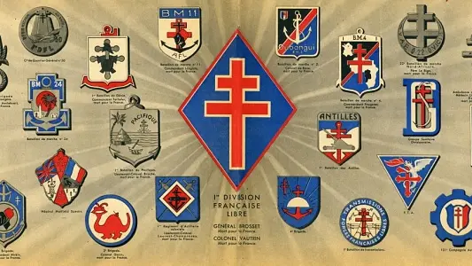 Insigne de la 1ère Division Française - © Souvenir Français