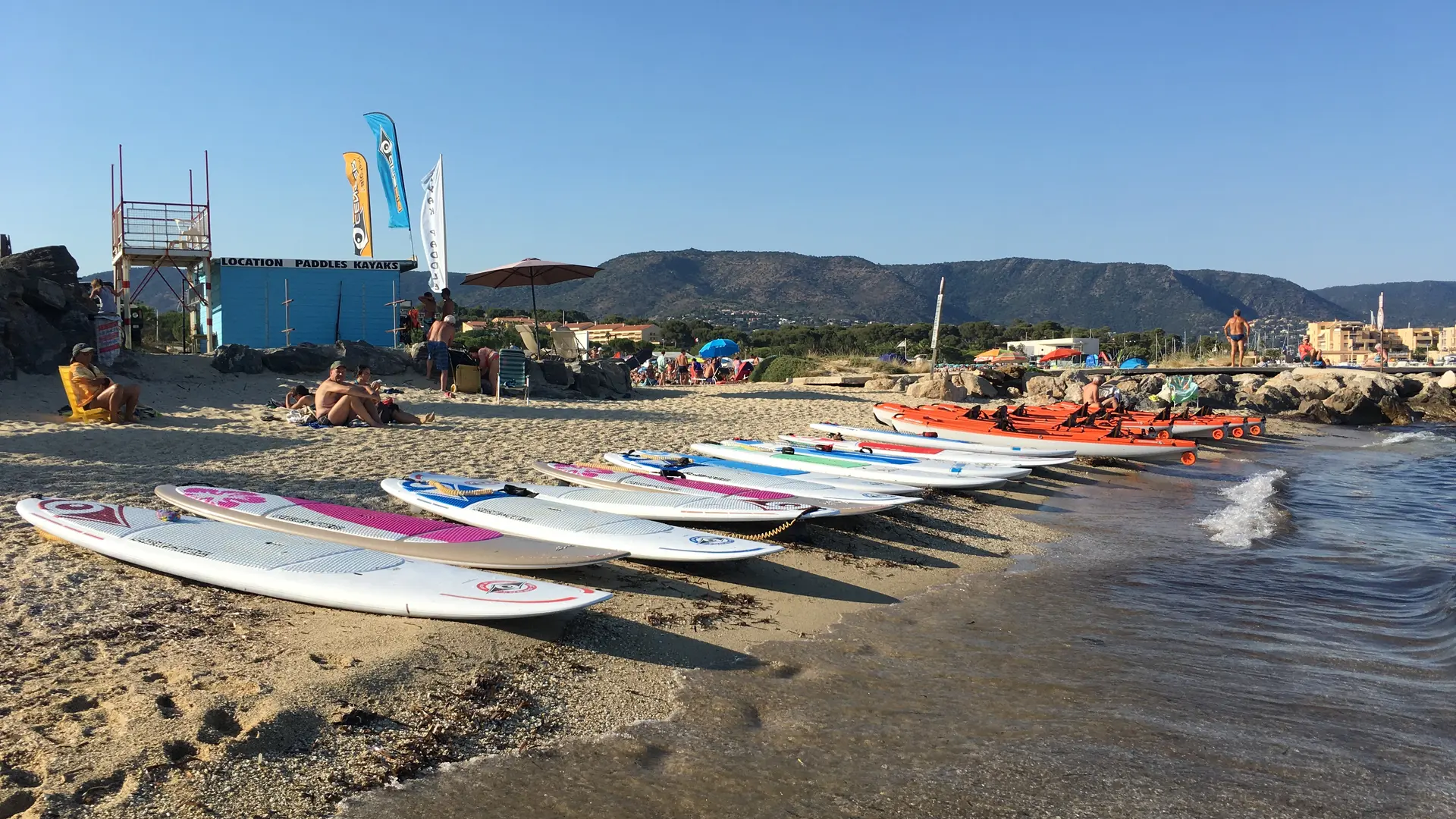 paddle sur la plage