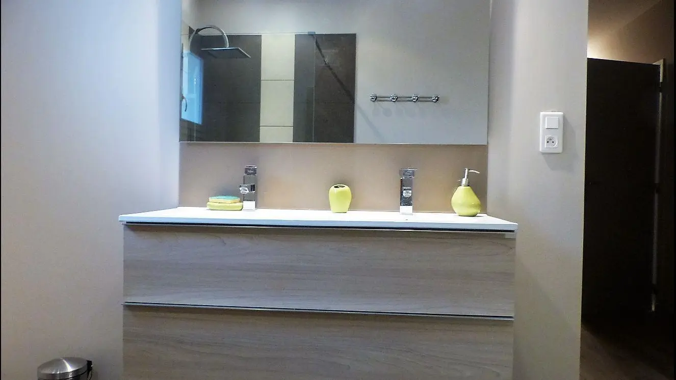 Double vasque et douche italienne