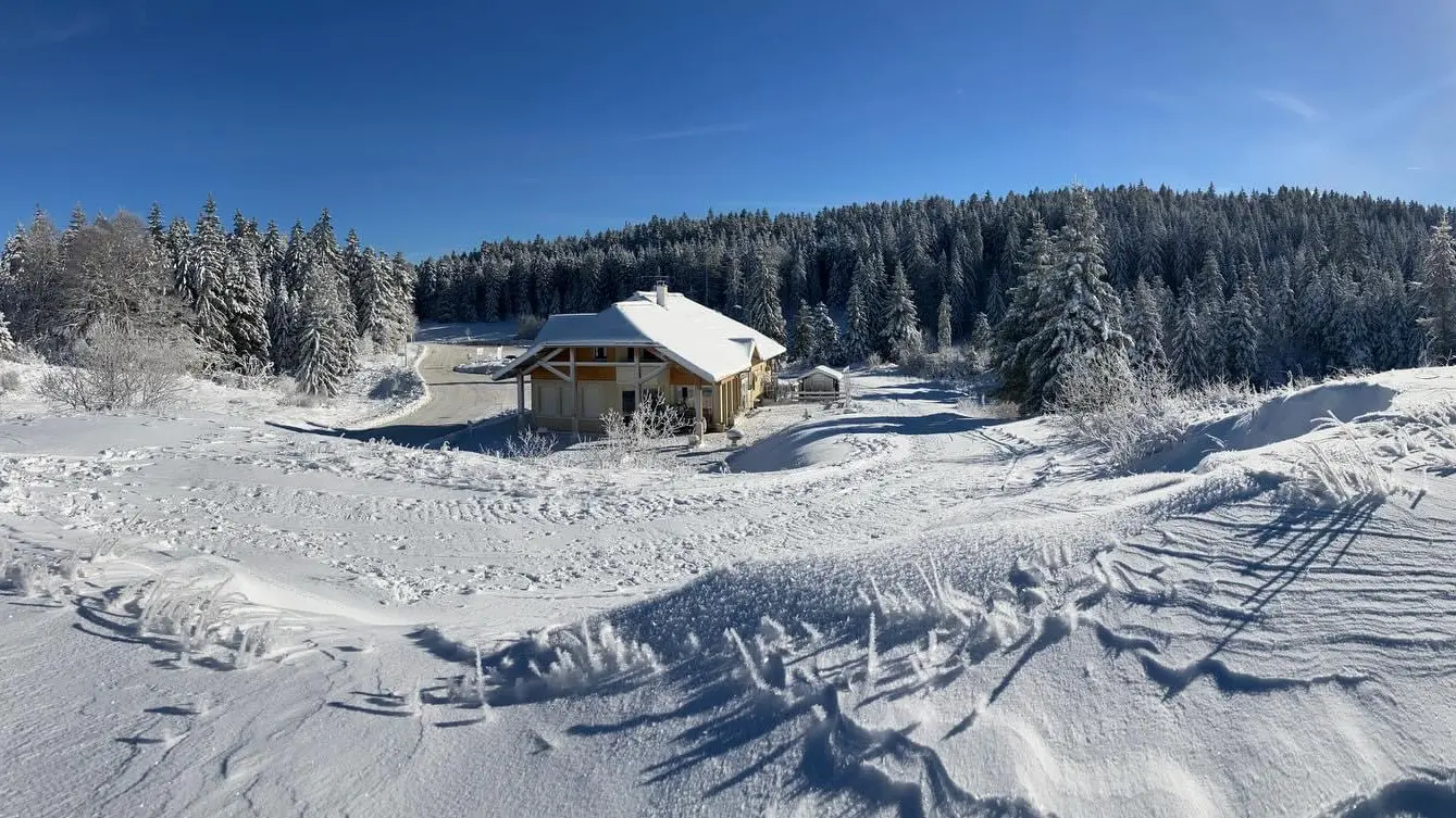 Vue du restaurant en hiver