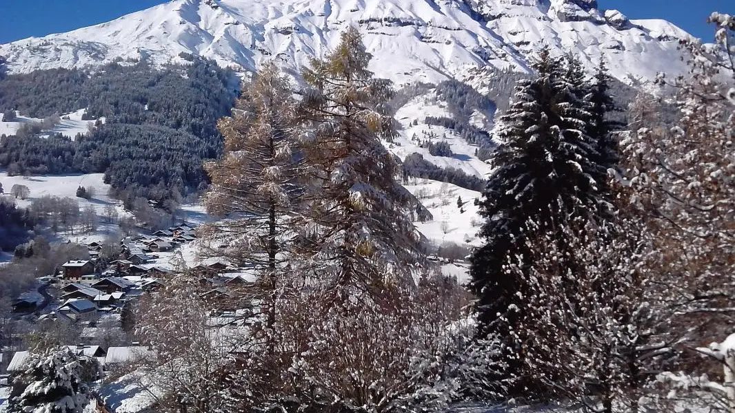 Vue sur le Mont-Joly depuis le balcon
