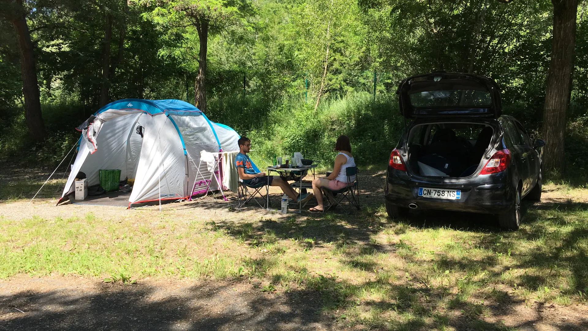 Emplacement pour tente camping Municipal La Clapière