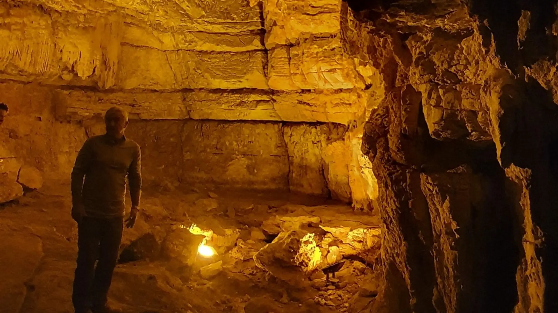 L'intérieur de la grotte