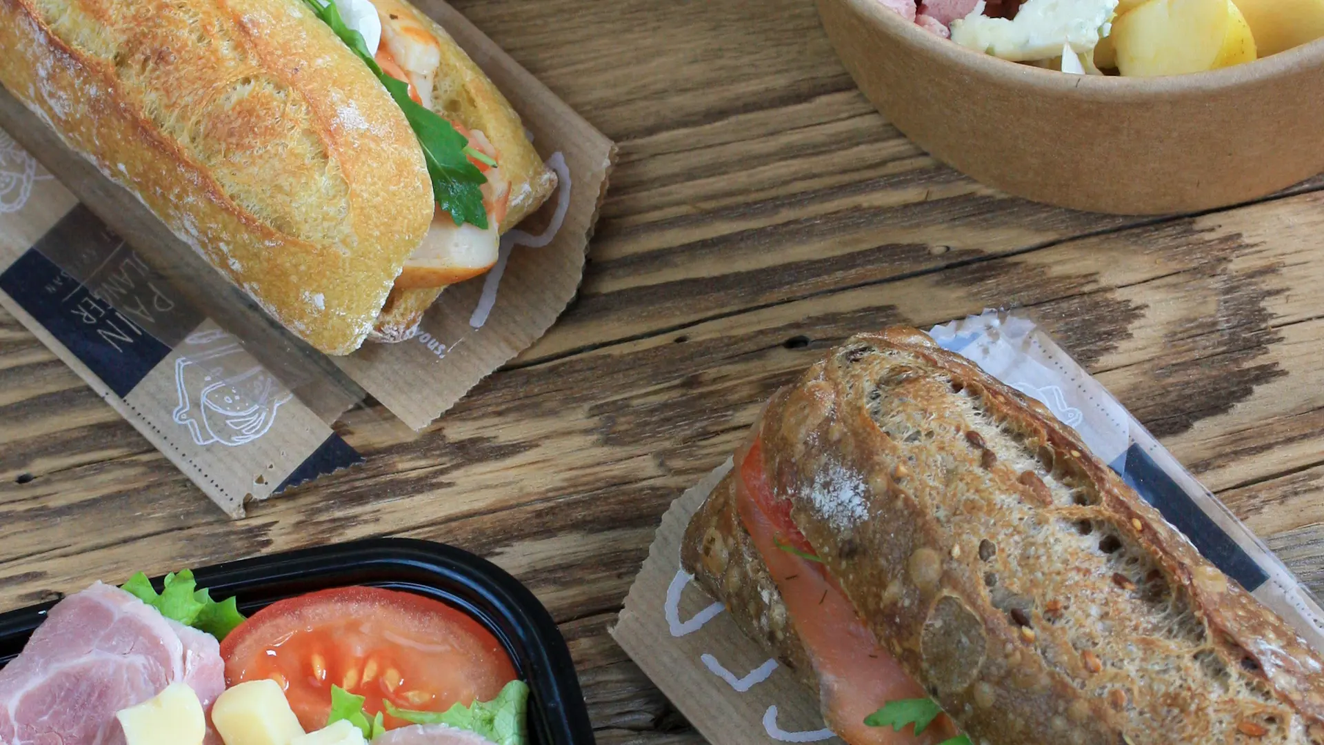 Salades et sandwichs