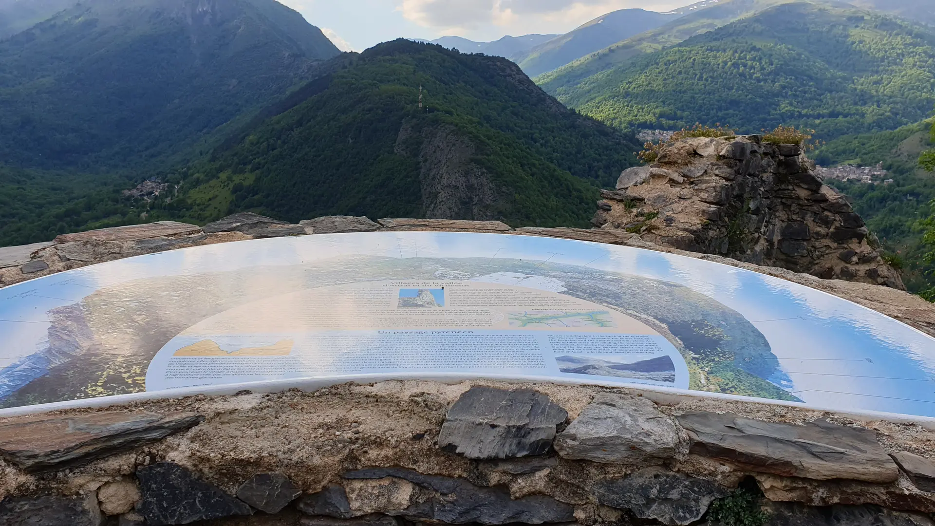 Table d'orientation du château