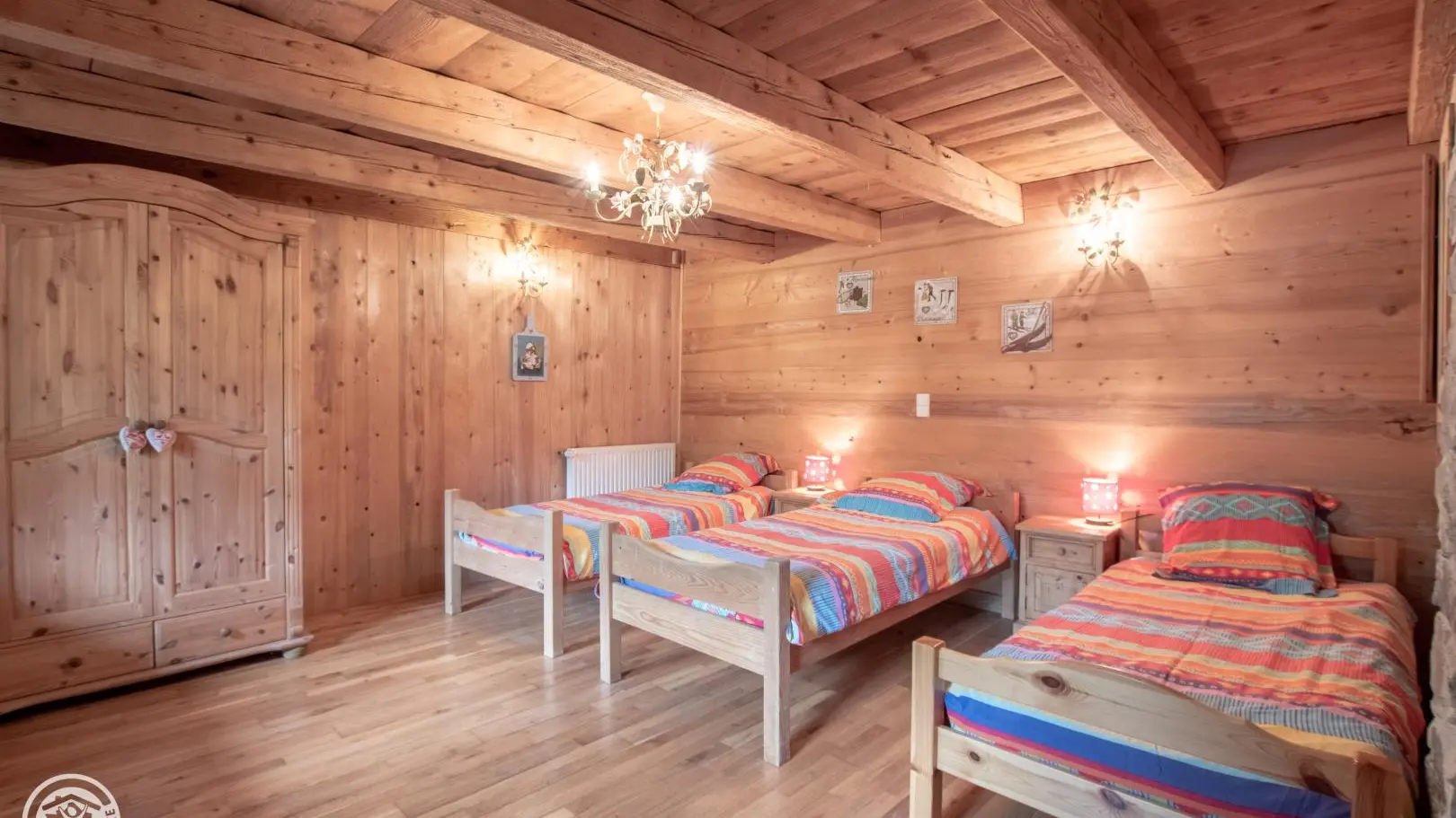 Chambre 2 avec 3 lits 90.