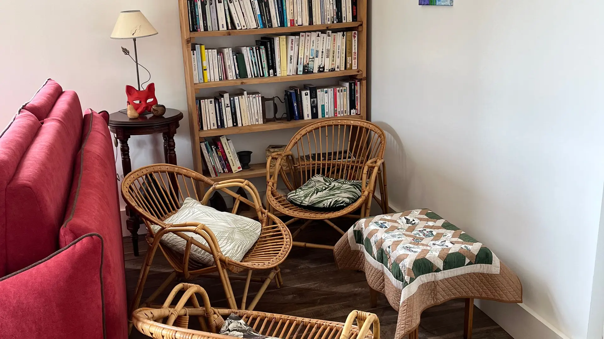 espace lecture salon