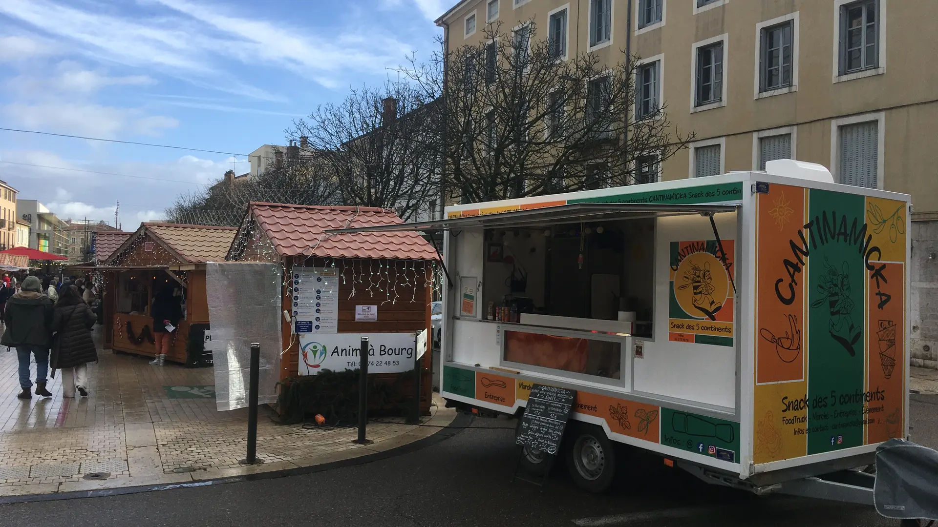 Le Food Truck lors du marché de Noël à Bourg-en-Bresse