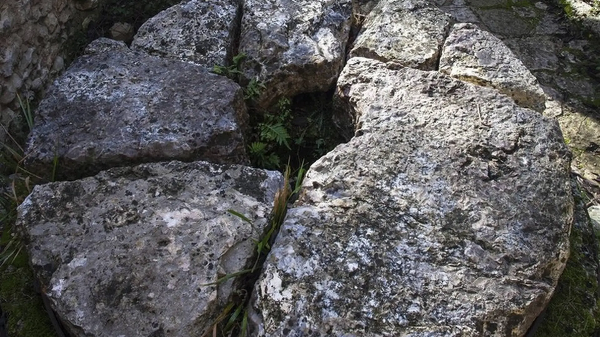 Anciennes meules des moulins de Véroncle