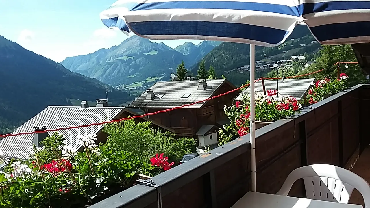Vue du balcon en été