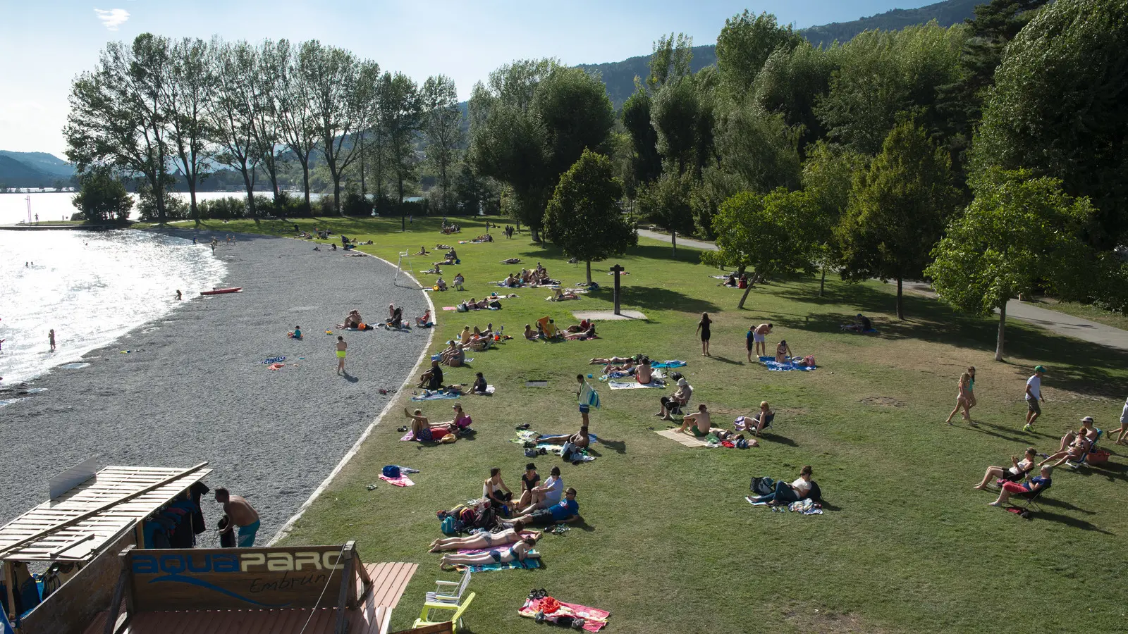 Plage du plan d'eau d'Embrun