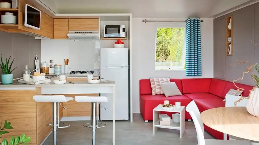 Intérieur d'un mobil-home