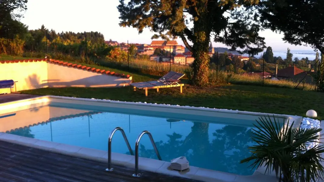 vue avec un soleil matinal..