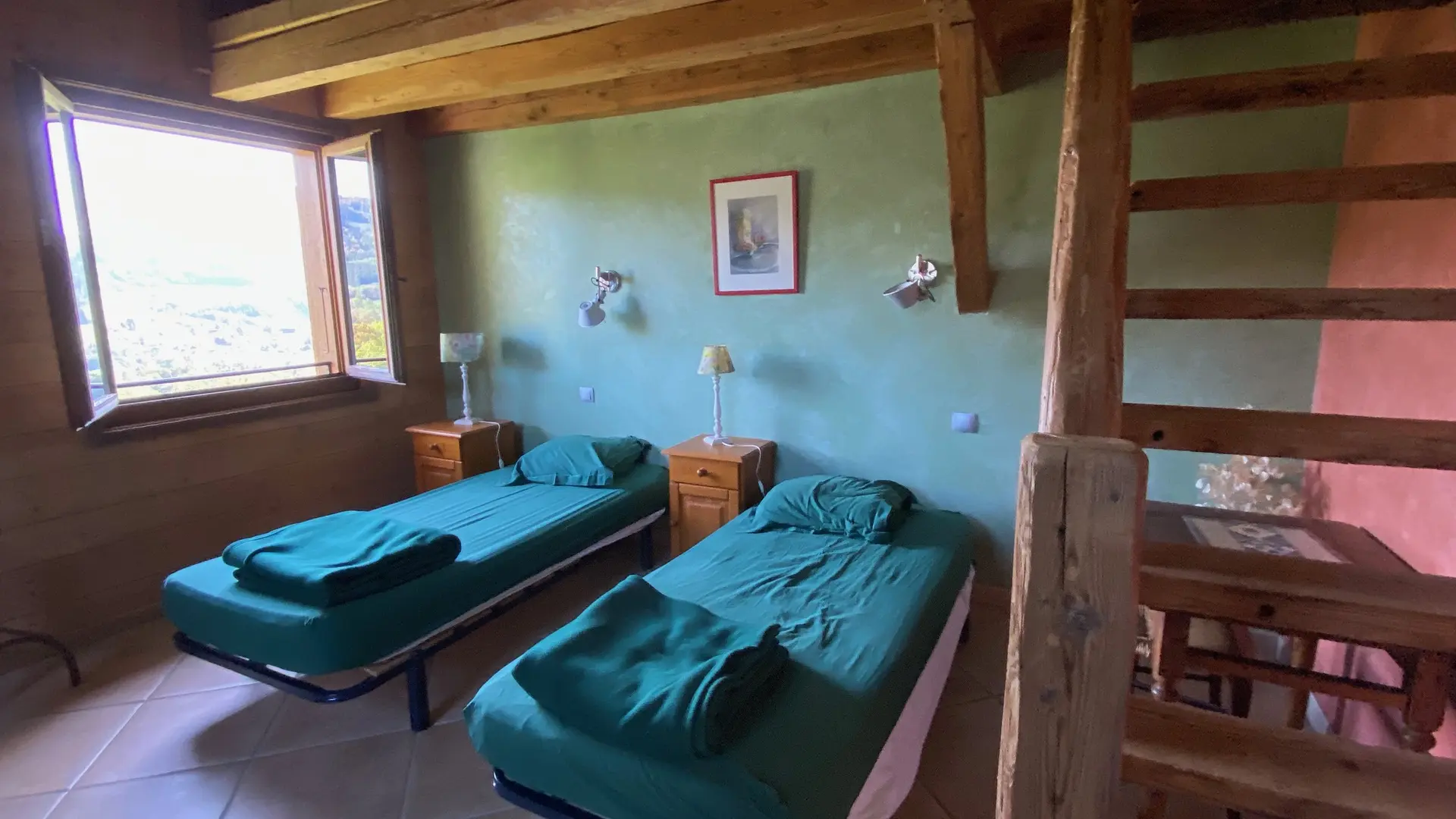 Espace randonneurs chambre 5 pers. avec mezzanine