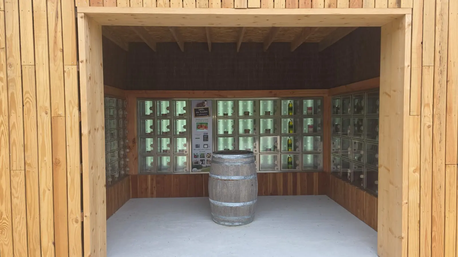 Casiers à la ferme Auberge des Trouilles